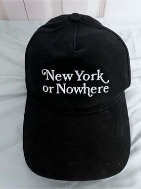 New York or Nowhere Black Men’s Baseball Cap